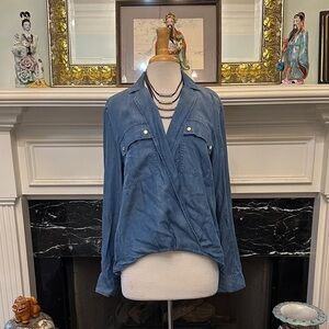 Michael Kors Blue Denim Shirt